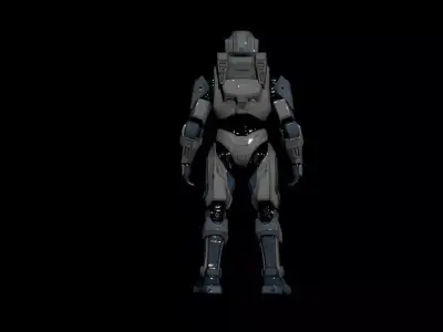 futuristic soldier 3d mode 3D model