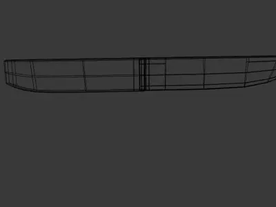 Low Poly Knife 2 Free low-poly 3D model