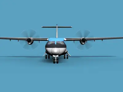 ATR  ATR-42-500 KLM 3D model
