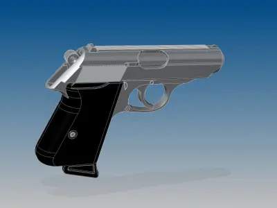 Walther PPK 3D model