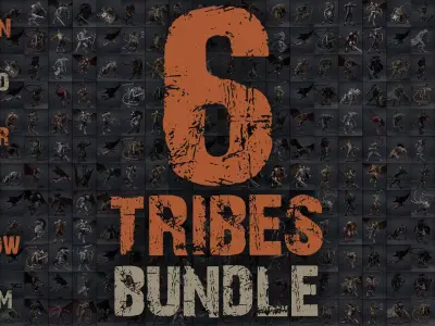 6 Tribes Bundle Part 1 3D Model Pack