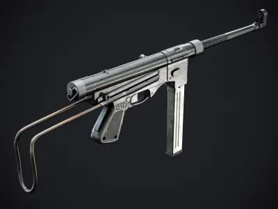 Vigneron M2 SMG Low-poly 3D model