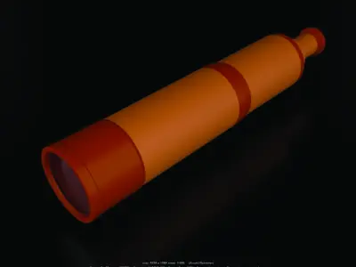 Telescope orange 3D model
