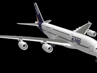 Airbus a380  3D model by SP-Visualisation
