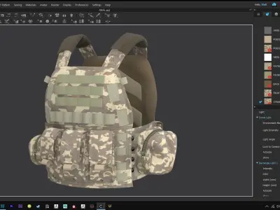 Tactical VEST 1 3D model