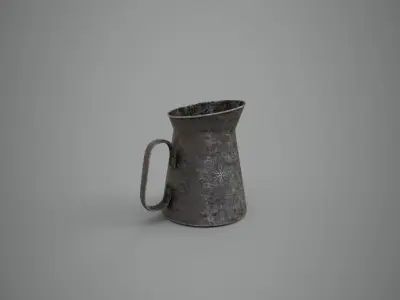OLD JUG LOW POLY Low-poly 3D model