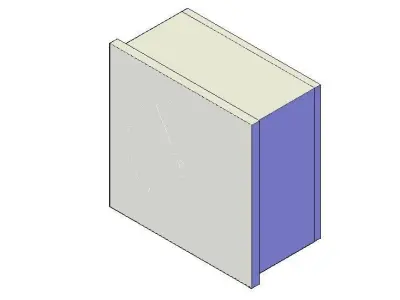 Voltmeter side of box Free 3D model