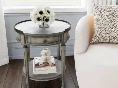 Aleix Tray Top End Table - 2 Colour 3D model purchase