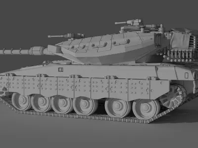 IDF Merkava MK 3 3D print model