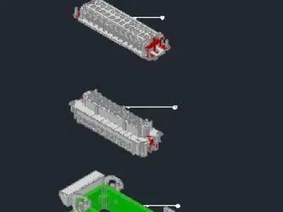 16 pin HT connector Free 3D model