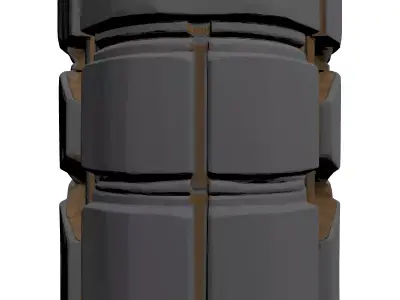 Futuristic Metal Engine Part 3D model