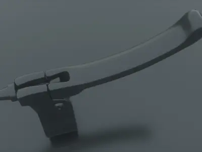 Handbrake handlebar lever 3D model