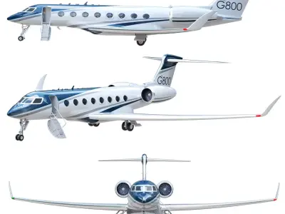 Aircraft  G800 3D model