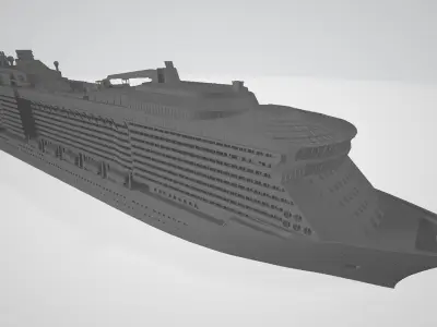 Quantum Of The Seas cruise ship 3D print model 3D print model