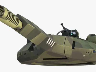  Combat Gun Turret with Remote MG Unit Camouflage Green 