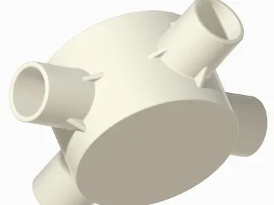 Round Electrical Junction Box 3D print model