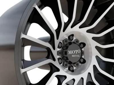 MOTO METAL MO807 WHEEL 3D MODEL 3D model