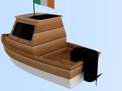 Ireland Fishing Boat 3D model