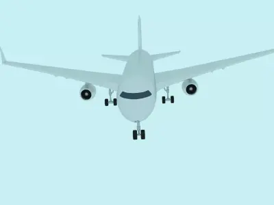 Passenger Plane Free 3D model