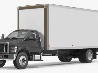 Box Truck Generic Rigged 3D model