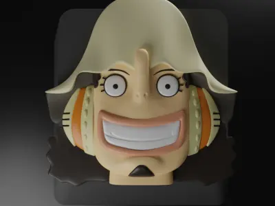 ONE PIECE PART 2 KEYBOARD BUTTONS 3D print model