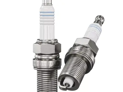 Spark Plug Low-poly 3D model