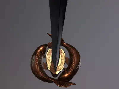 Katana Low-poly 3D model get