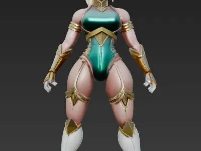 Sabrina Planet X Ambassador Rigged Stylized Sci-Fi Fantasy 3D model