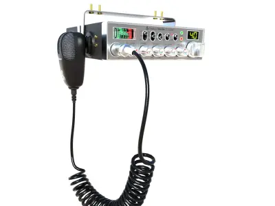CB Radio Cobra 29 LTD 3D Model Classic Pro Truck CB Transceiver Low-poly 3D model
