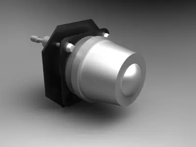 Front car lamp blank part Hella 50mm Micro DE Module- Low Beam  Free 3D model
