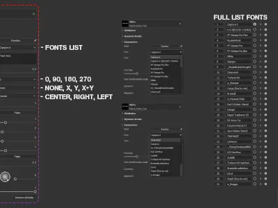 Stencil Fonts Tool for Substance Painter Texture