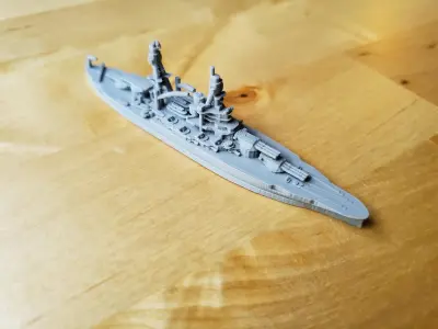 US Pennsylvania Class Battleship 3D print model