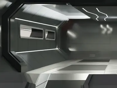 Giant Rover vehicle  Low-poly 3D model