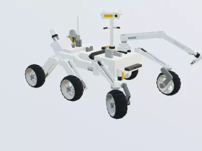 Spacial Explorer T-30-1 Concept rover  Re-Make Free low-poly 3D model