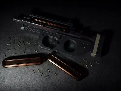 FZ 48X SMG Low-poly 3D model