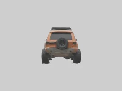 Custom Offroad SUV model Low-poly 3D model
