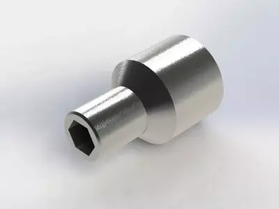Soquete 8 mm x 1-2 pol Socket 3D model