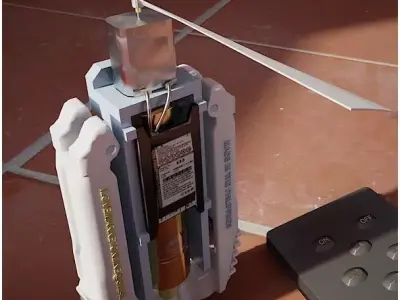 Camera helicopter with remote control Free 3D model