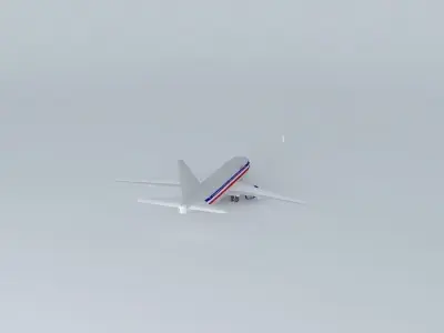 737 with Emergency slide Free 3D model
