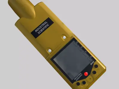 Multi Gas Monitor Free low-poly 3D model