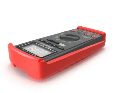 SO Auto Range Digital Multimeter Low-poly 3D model