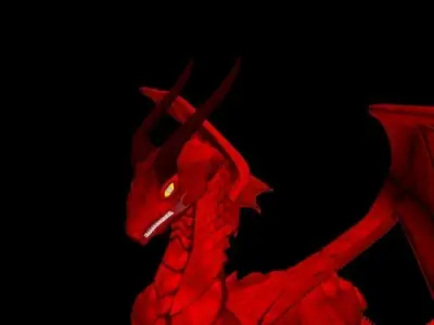 Red Dragon 3DMax 2016 Free low-poly 3D model
