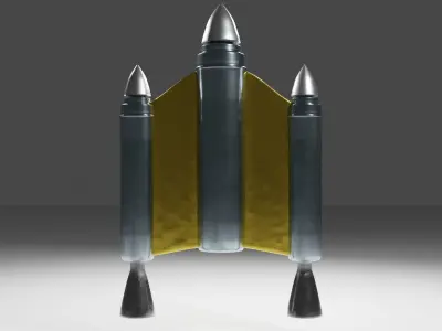 Jetpack rocket launcher 3D model