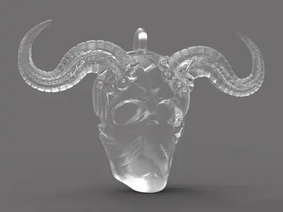 Skull pendant 3D print model get