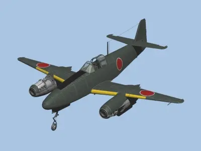 Japan NAVY NAKAJIMA Experimental Special Attack Aircraft KIKKA 3D model
