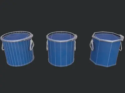 Sheet Drum Low-poly 3D model