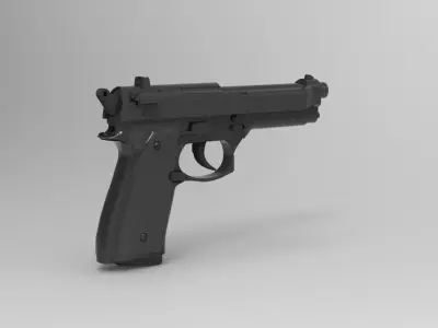 Beretta M9-FS Semi-Auto Pistol 3D model