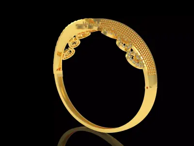 Art Deco Bracelet 14 3D print model