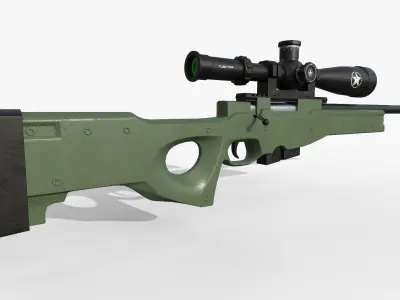 AWM Sniper Rifle 3D model