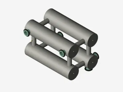 PP Buffer vessel TYPE 2A TYPE 2B Free 3D model